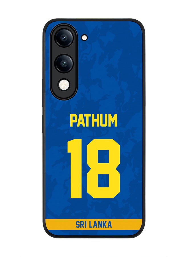 For vivo Y04 / Y29t 5G Case,Slim fit Camera Protection, Shockproof Thin Phone cover  - Sri lanka Pathum Nissanka, Jersey No 18